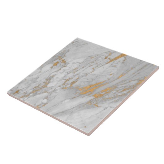 Gold Marble Pattern  Tegeltje (Zijkant)
