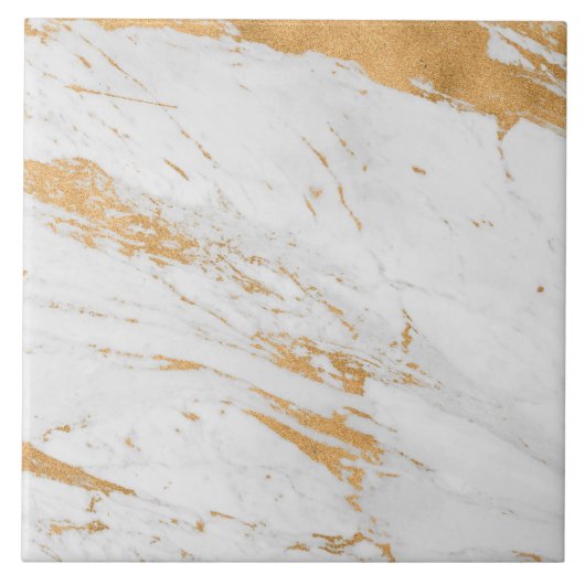 Gold Marble Pattern Tegeltje (Voorkant)