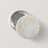 Gold Marble Sjabloon Trendy Elegant aanpassen Ronde Button 3,2 Cm (Voorkant /achterkant)