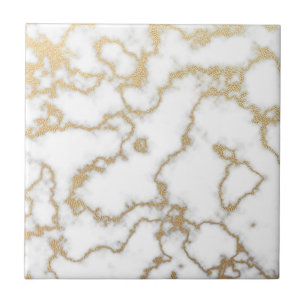 Gold Marble Sparkly Glitter Moderne Simple Tegeltje
