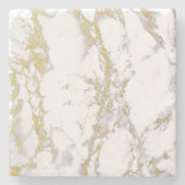 Gold Marble Square Onderzetter (Voorkant)