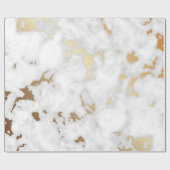 Gold Marble Stone luxe Cadeaupapier (Vlak)