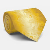 Gold Marble Stropdas voor vrouwen en Mannen (Opgerold)