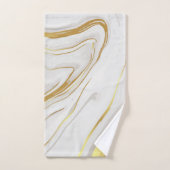 Gold Marble Swirl Towel Set Bad Handdoek (Handdoek)