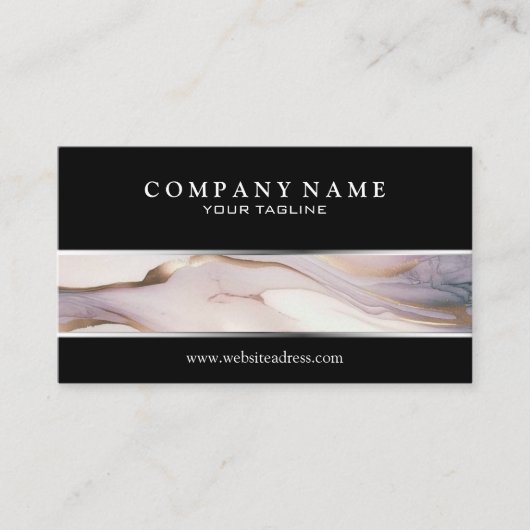 Gold Marble Texture Visitekaartje (Voorkant)