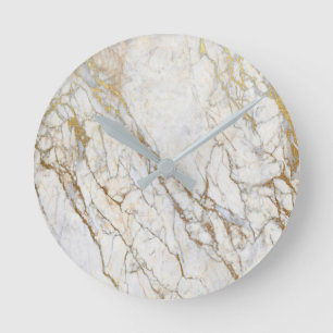 Gold Marble-wandklok Ronde Klok