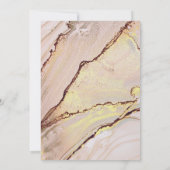 Gold Marble-Waterverf - Elegant modern Kaart (Achterkant)