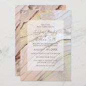 Gold Marble-Waterverf - Elegant modern Kaart (Voorkant / Achterkant)