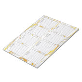 Gold Marble Weekly Planner 40 pagina's Notitieblok (Schuin)