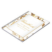 Gold Marble & White - Guestbook Notitieboek (Linkerzijde)