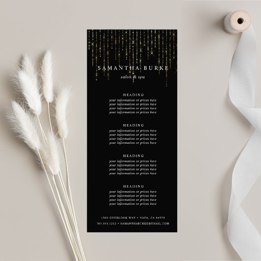 Gold Market | Prijzen of diensten Reclamekaart