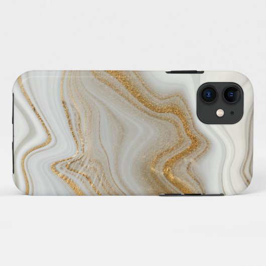 Gold Marmer Case-Mate iPhone Case (Achterkant (horizontaal))
