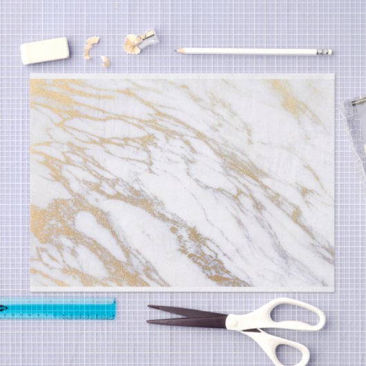 Gold Marmer Tissuepapier (Craft)