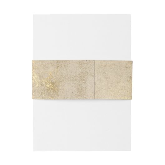 Gold Marmer Uitnodigingen Wikkel (Achterkant Voorbeeld)