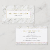 Gold Marmer Visitekaartje (Voorkant / Achterkant)