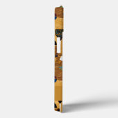 Gold Maroon Wine Pattern Case-Mate iPhone Case (Achterkant / Rechts)