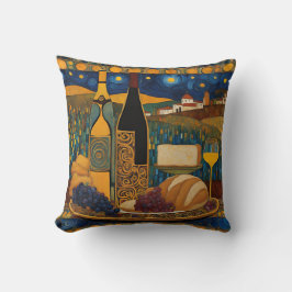 Gold Maroon Wine Pattern Kussen