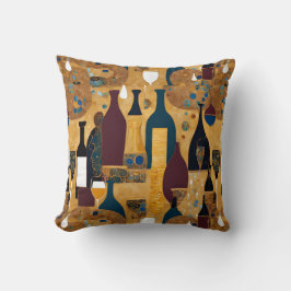 Gold Maroon Wine Pattern Kussen