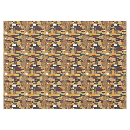 Gold Maroon Wine Pattern Tafelkleed (Voorkant (Horizontaal))