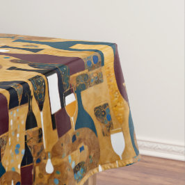 Gold Maroon Wine Pattern Tafelkleed