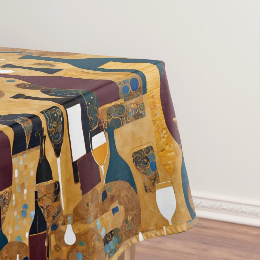 Gold Maroon Wine Pattern Tafelkleed (Voorbeeld)