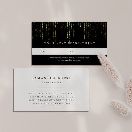 Gold Marquee Appointkaarten Afsprakenkaartje
