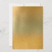 Gold Mask Fleur de Lis Mardi Gras Party Kaart (Achterkant)