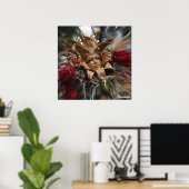 Gold Masquerade Poster (Thuiskantoor)