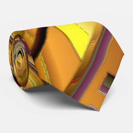 Gold Matrix Stropdas (Opgerold)