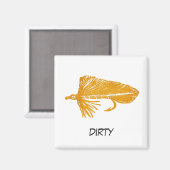 "Gold Matuka" Dish Washer Status Magnet (Voorkant / Achterkant)