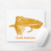 "Gold Matuka" Klassieke forel Fly Mousepad Muismat (Met muis)