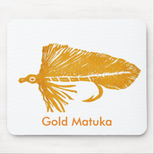 "Gold Matuka" Klassieke forel Fly Mousepad Muismat