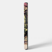  Gold Mauve en Black Peacock met naam Case-Mate iPhone Case (Achterkant / Links)