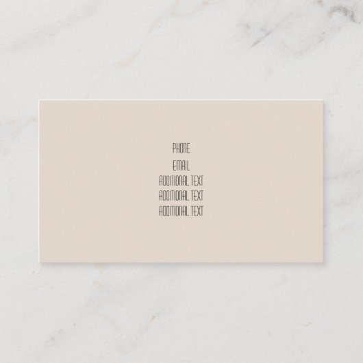 Gold Mauve Pink Marbled Visitekaartje (Achterkant)