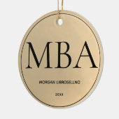 Gold MBA Afstuderen Ceramic Ornament (Links)