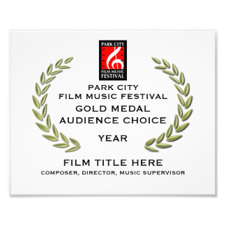 Gold Medal Certificate 10 x 8 inch Foto Afdruk