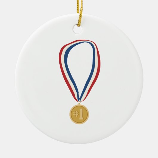 Gold Medal Keramisch Ornament (Voorkant)