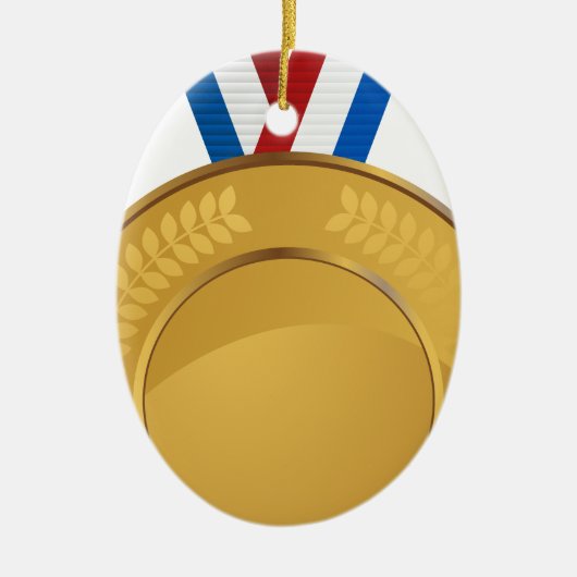 Gold Medal Keramisch Ornament (Voorkant)