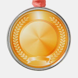 Gold Medal of Honor Metalen Ornament