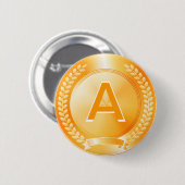Gold Medal of Honor Ronde Button 5,7 Cm (Voorkant /achterkant)