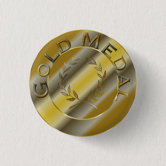 Gold Medal Ronde Button 3,2 Cm (Voorkant)