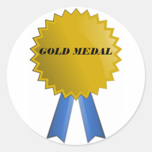 GOLD MEDAL RONDE STICKER