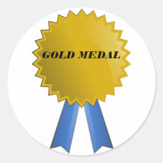 GOLD MEDAL RONDE STICKER