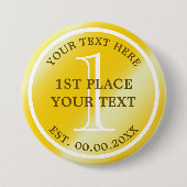 Gold Medal-toets voor prijswinnaar eerste prijsvra Ronde Button 7,6 Cm (Voorkant)