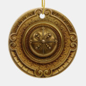 Gold Medallion Keramisch Ornament (Voorkant)