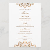 Gold Medallion Wedding Menu (Voorkant)
