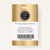 Gold Medewerker Foto ID Bedrijf Beveiligingsbadge Badge (Achterkant)