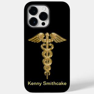 Gold medical alert badge Case-Mate iPhone 14 pro max hoesje