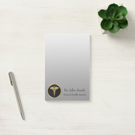 Gold Medical Caduceus - Post-it® notes (Kantoor)
