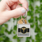 Gold Medical Caduceus - Sleutelhanger (Hand)